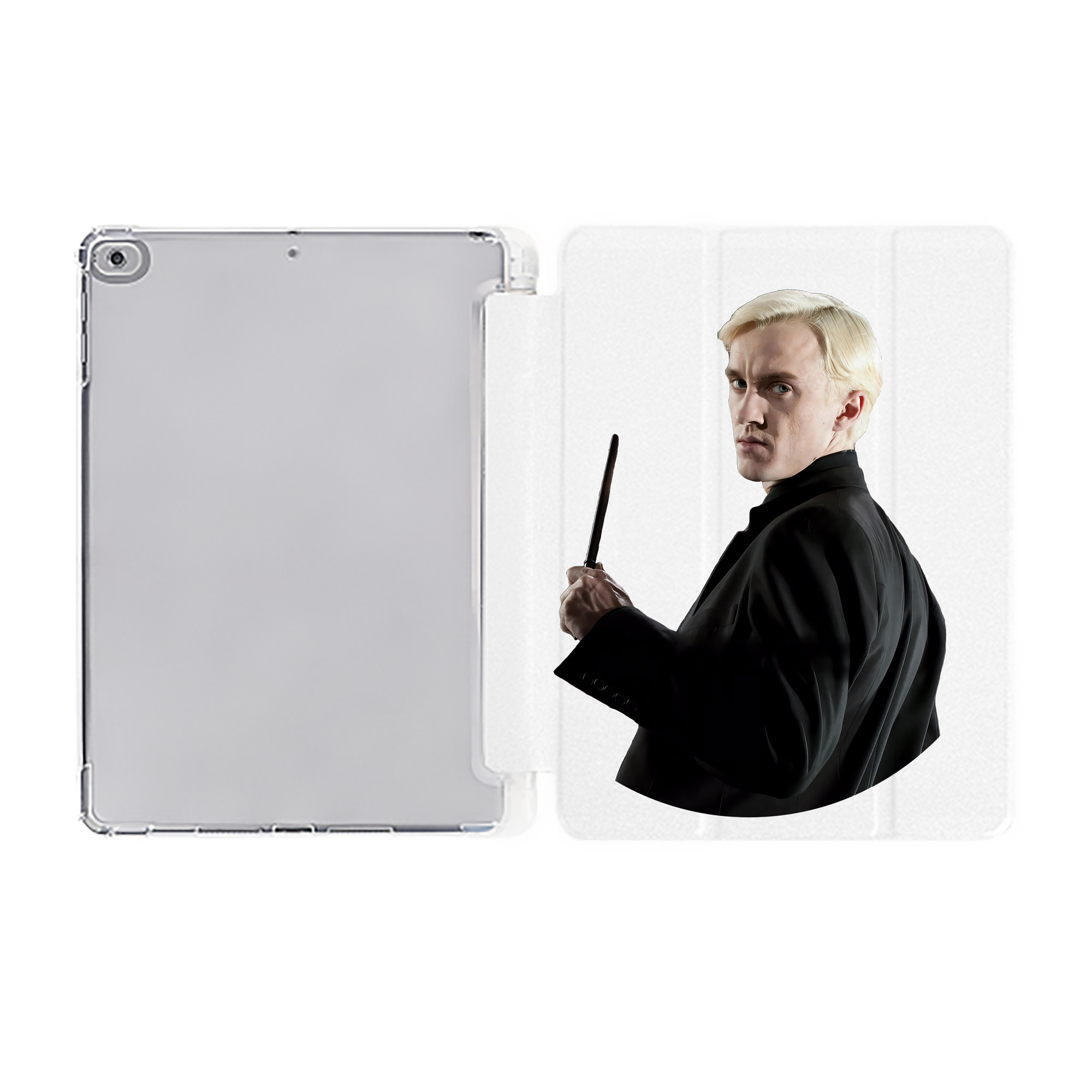 （画像用） Harry Potter ハリー・ポッターシリーズ IPad ケース ペン収納付き 三つ折りスタンド PUレザー×シリコン 対応機種9.5/10.5/10.9インチ